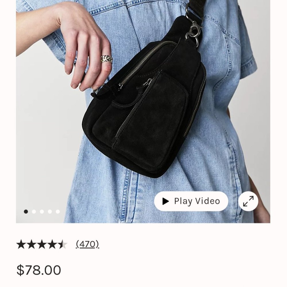 Hudson Sling Bag in Black